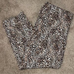 Chico’s animal print leggings tummy control